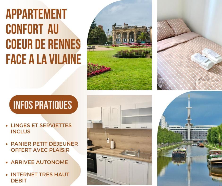 Charmant Cocon Au Coeur De Rennes Calme Et Lumineux Kültér fotó
